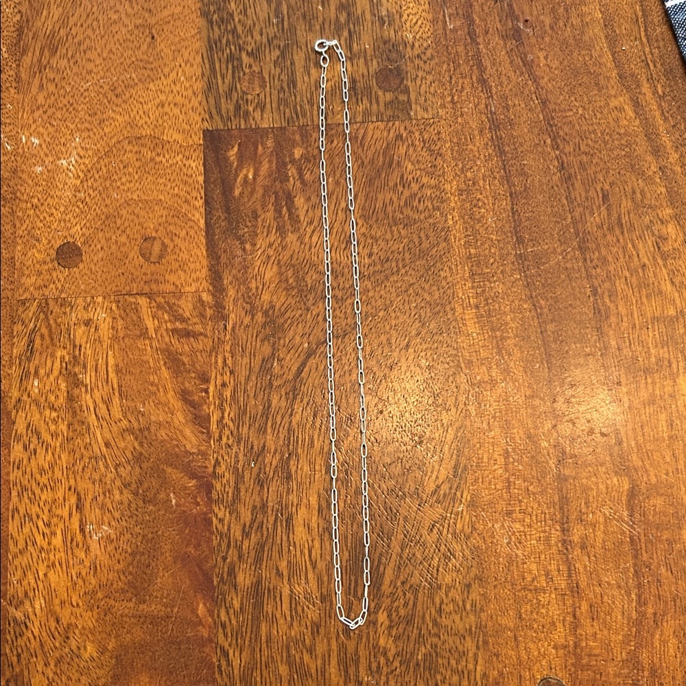 Silver Baby Antonia Paperclip Necklace — Layering Chain